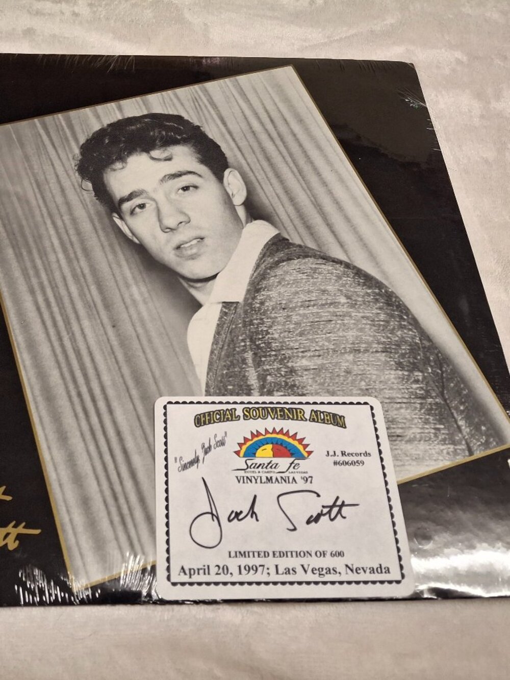 Limited Edition AUTOGRAPHED Sealed Jack Scott RnR Rockabilly LP “Sincerely”